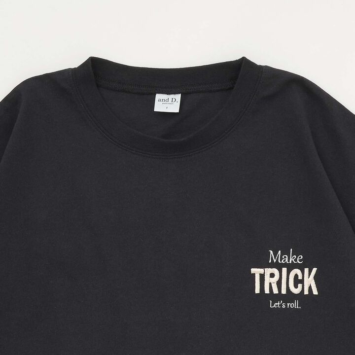 [Parent-Child Matching] DAD Back Logo Embroidered Oversized Short Sleeve T-Shirt,Black, medium image number 7