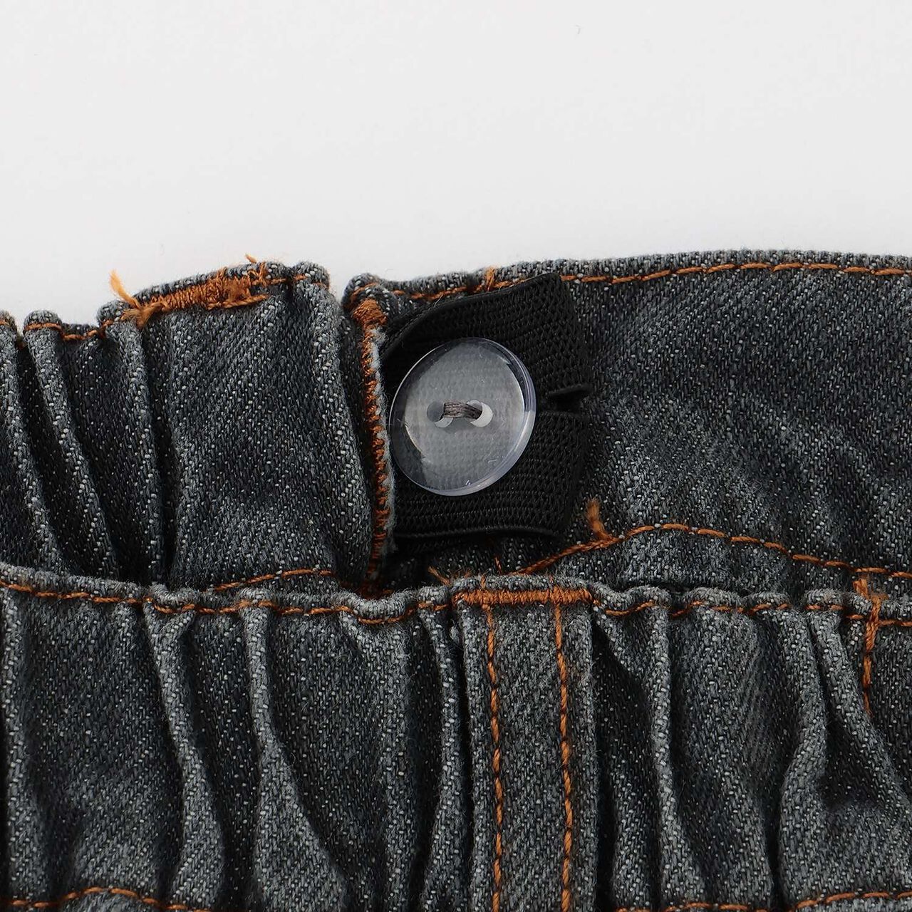 Rhinestone Denim Shorts,Navy, large image number 3