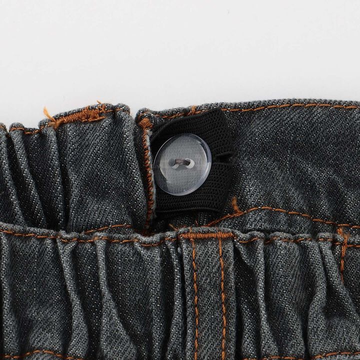 Rhinestone Denim Shorts,Navy, medium image number 3