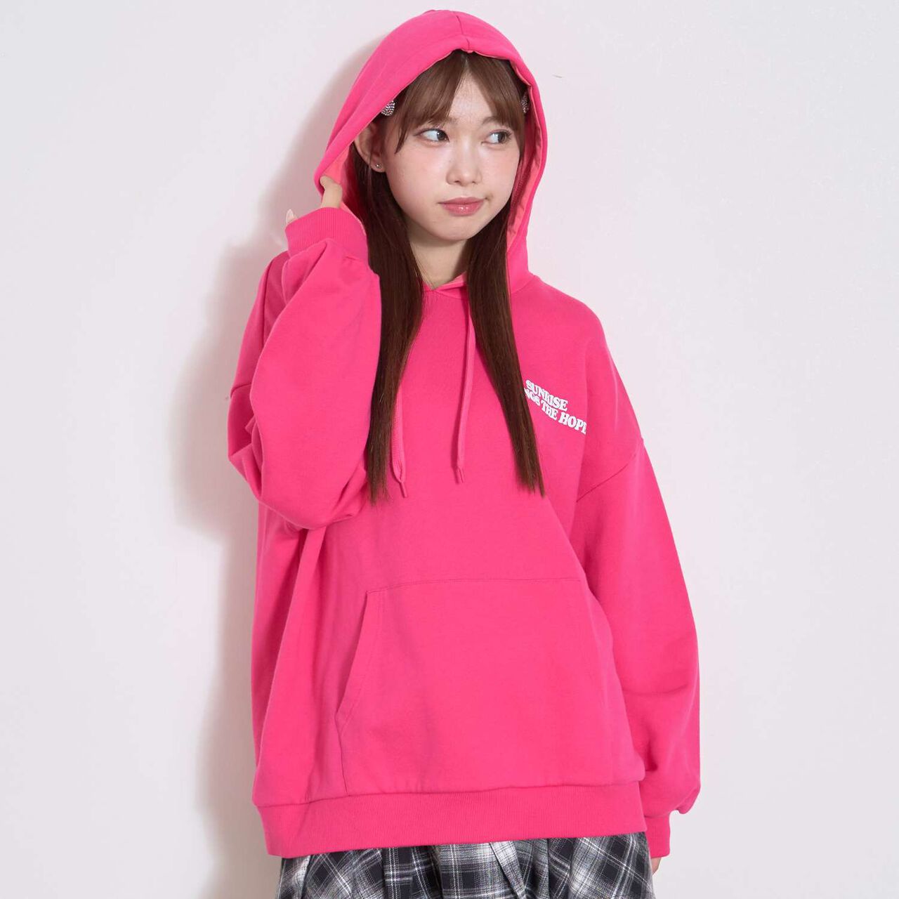 [Seconds Cute Top] LTXC Puffy Heart Loose Parka,Black, large image number 4