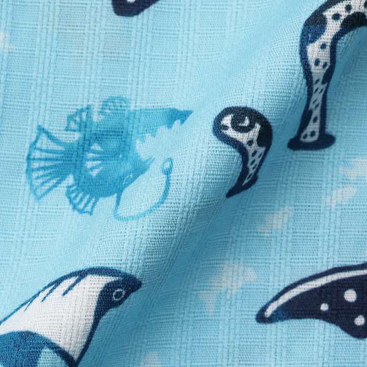Ocean Pattern Jinbei,Sax blue, large image number 2