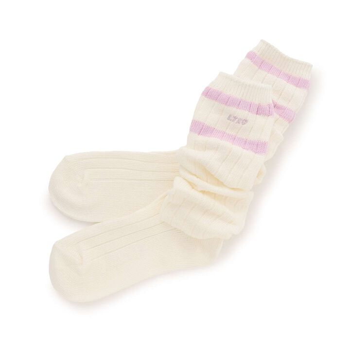 [LTXC] Stripe Logo Loose Socks,Lavender, medium image number 0
