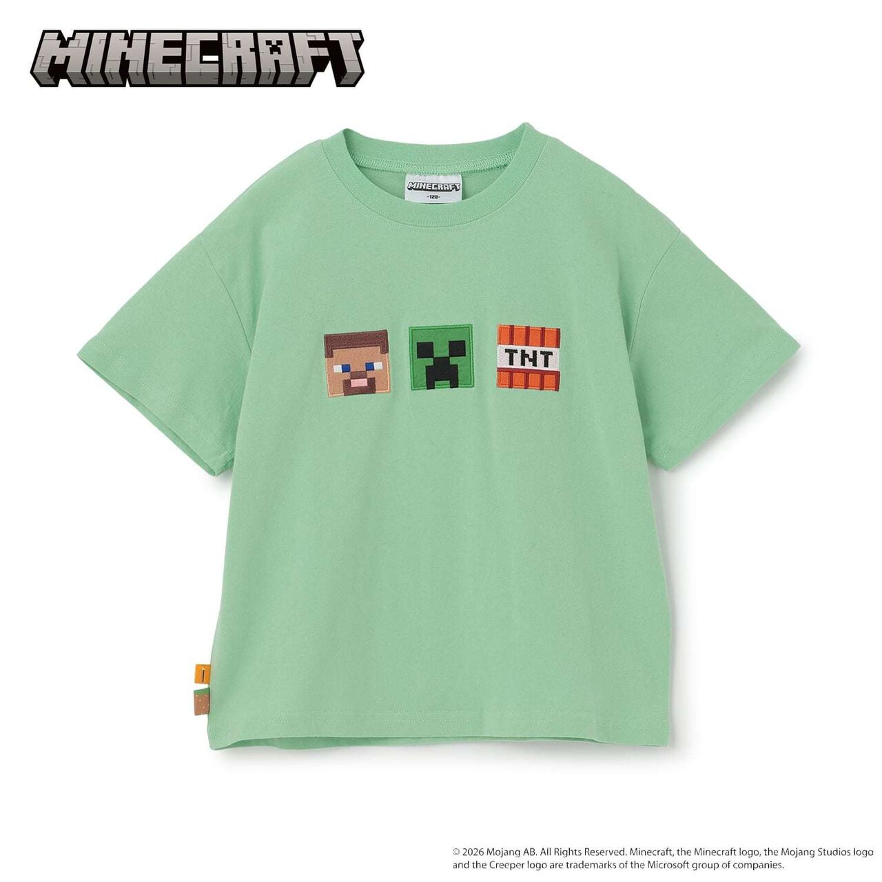 [MINECRAFT] 貼布刺繡短袖T恤,土耳其藍, large image number 7