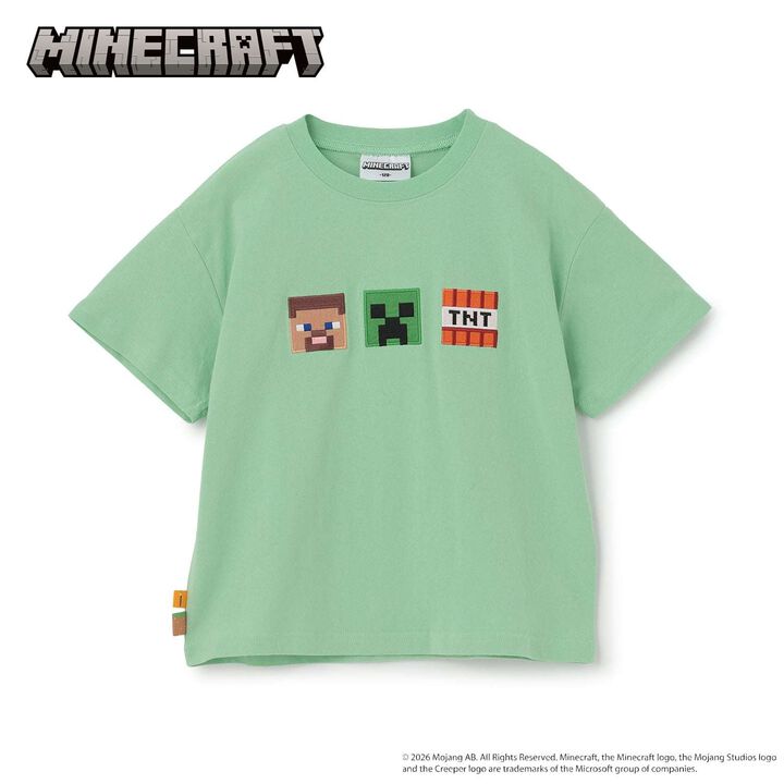 [MINECRAFT] 貼布刺繡短袖T恤,土耳其藍, medium image number 7
