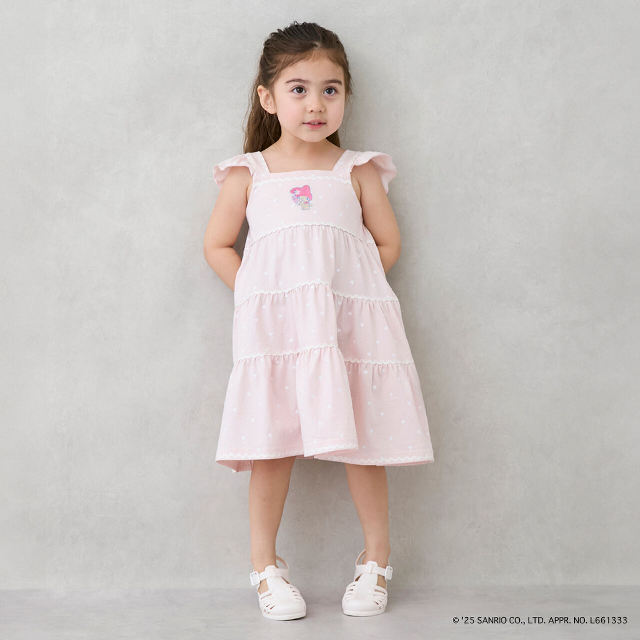[Sanrio Characters] Cut Tiered One-Piece Dress,Light pink, large image number 0