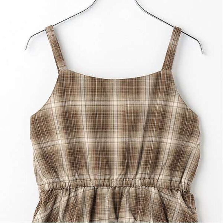 [LTXC] Checkered Camisole Jumper Dress,Black, medium image number 6