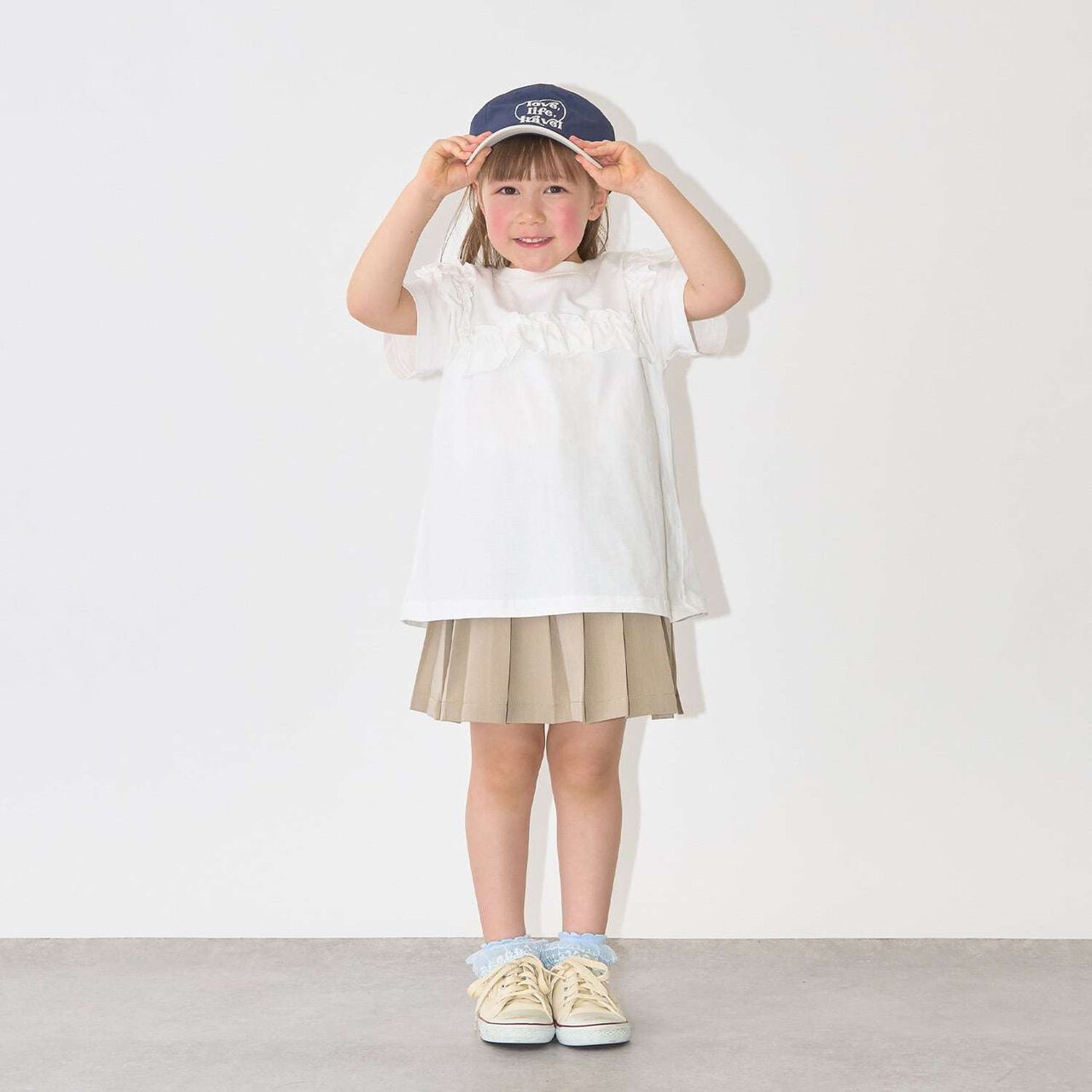 Wrap Skirt with Pleats (Includes Pants),Beige, large image number 17
