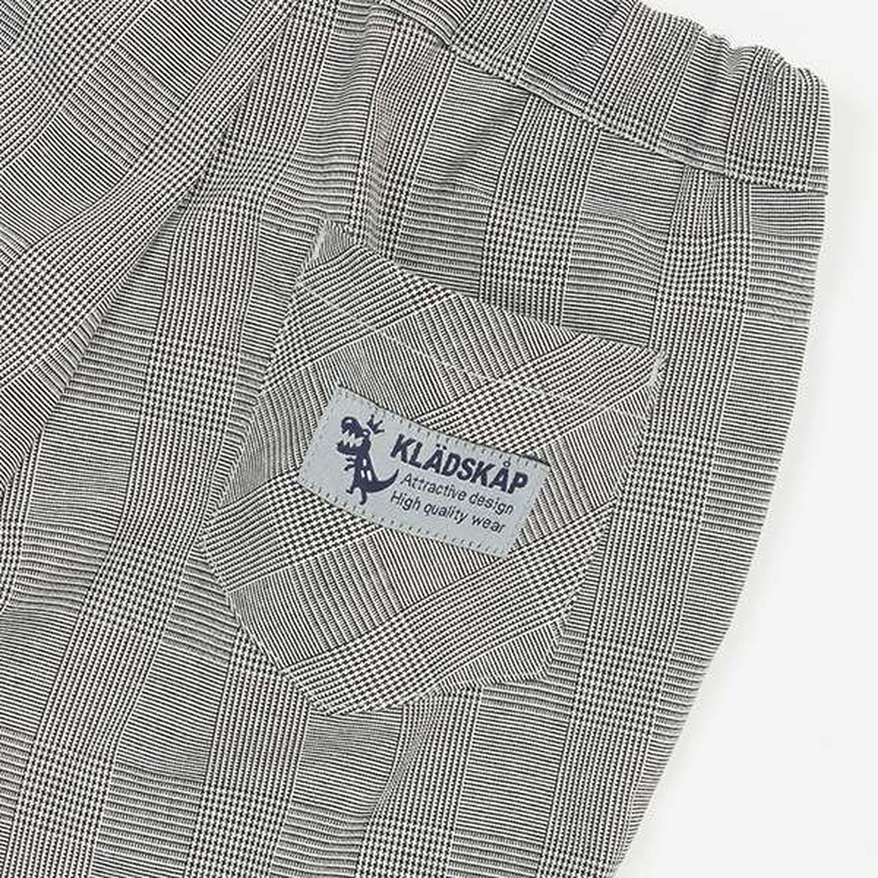 Stripe/Check 5-Minute Length Pants,Navy, large image number 8