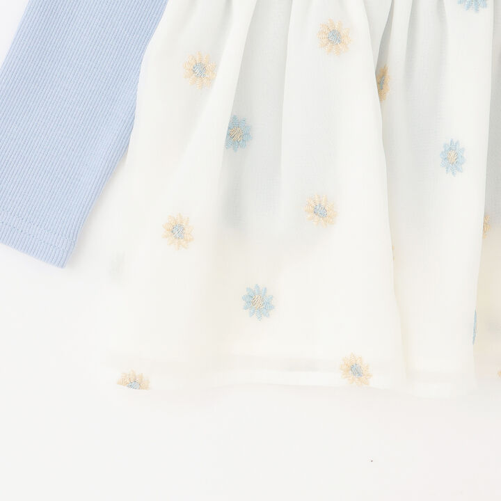 Link Floral Embroidery Tunic Set,Light blue, medium image number 9