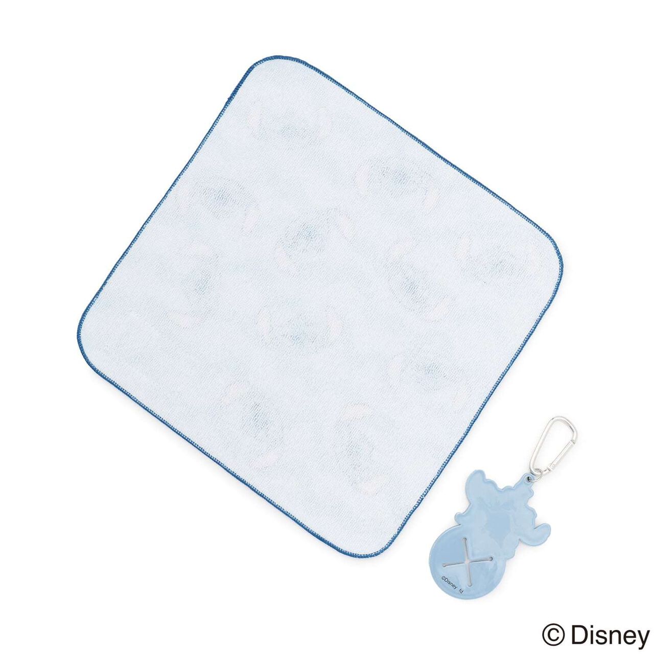 [Disney] [Stitch] LTXC Hand Towel with Carabiner,Sax blue, large image number 2