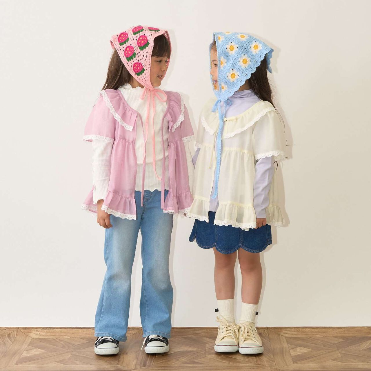 Assorted Black Crochet Babushka,Pink, large image number 22