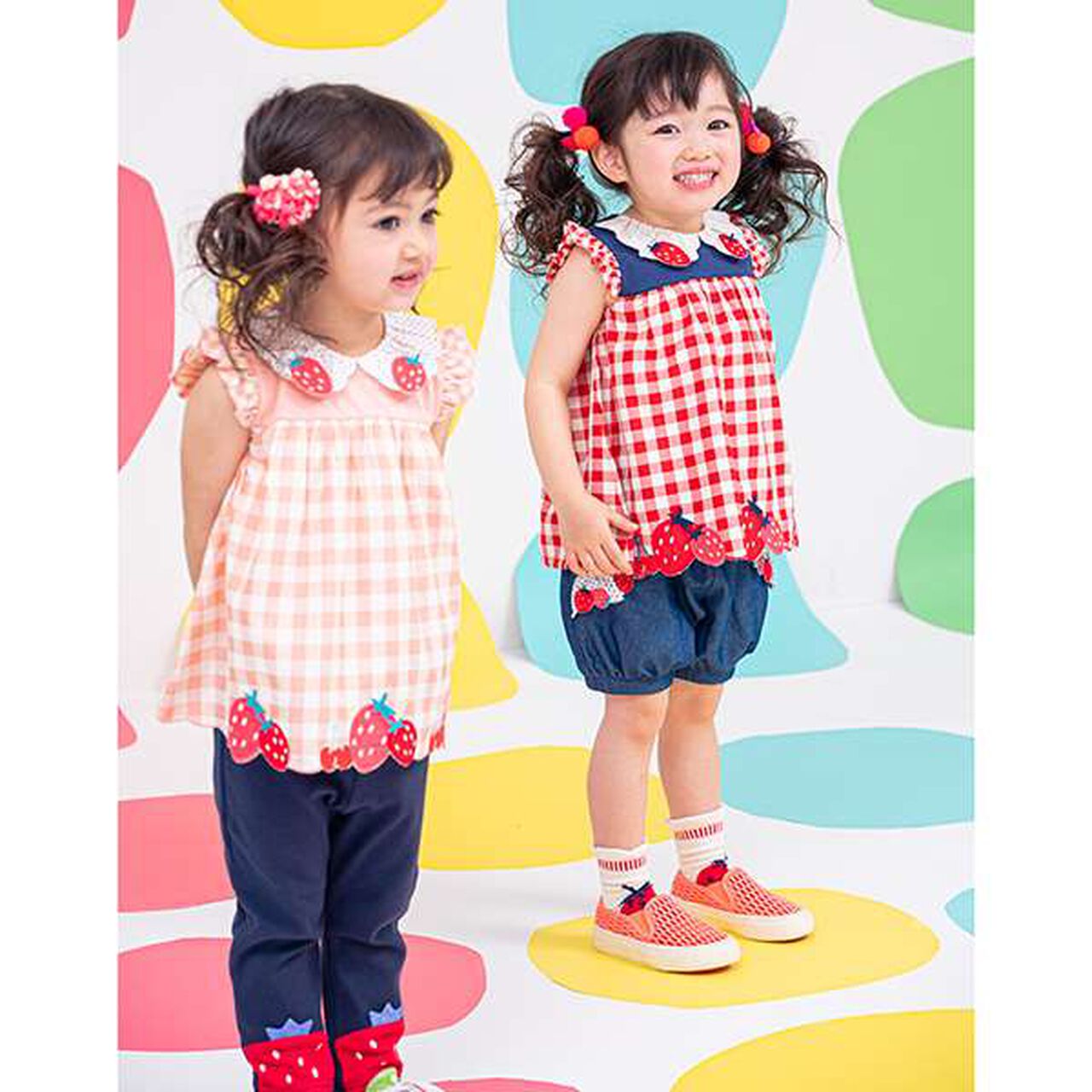 Strawberry Leggings,Navy, large image number 3