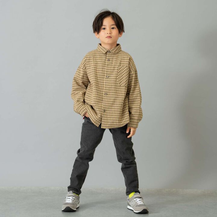 Denim Slim Straight Pants,Gray, medium image number 7