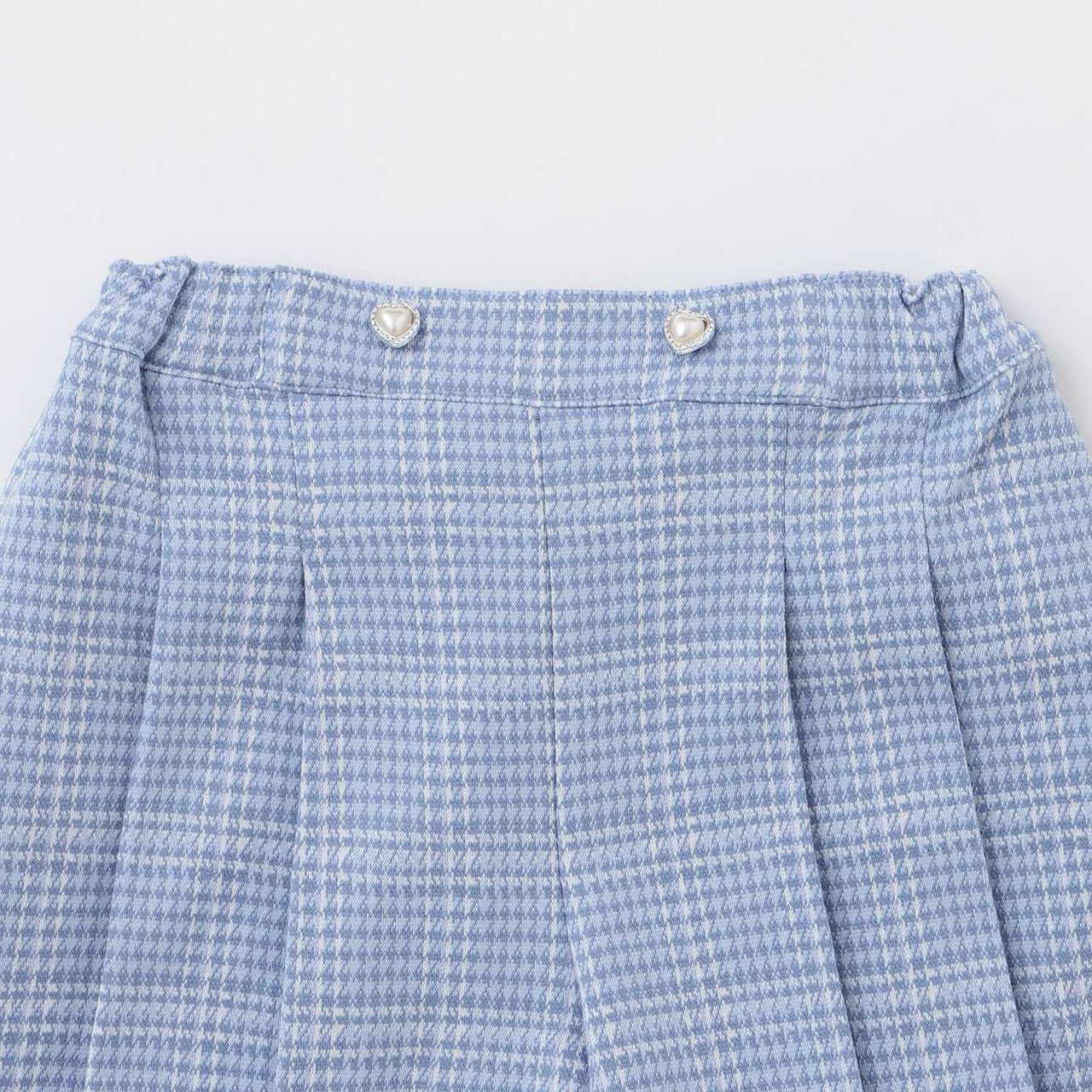 [Popular Item Restocked] [Not Available at Physical Stores] Cut Jacquard Check Tuck Culottes Skirt,Black, large image number 2