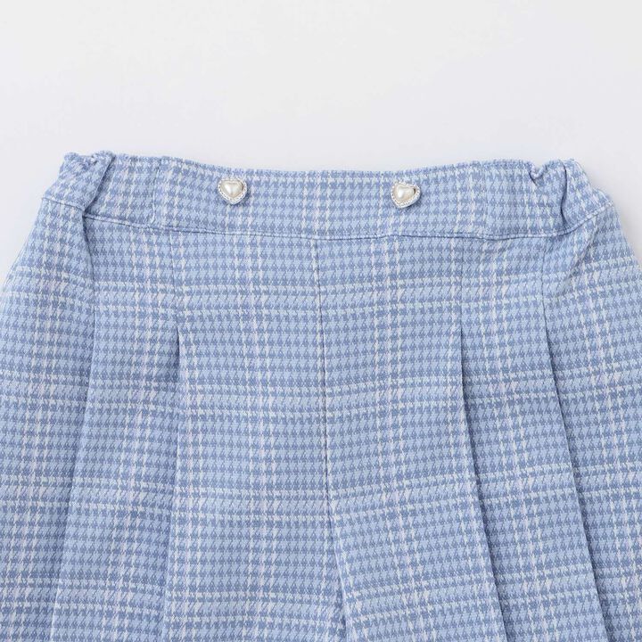 [Popular Item Restocked] [Not Available at Physical Stores] Cut Jacquard Check Tuck Culottes Skirt,Black, medium image number 2