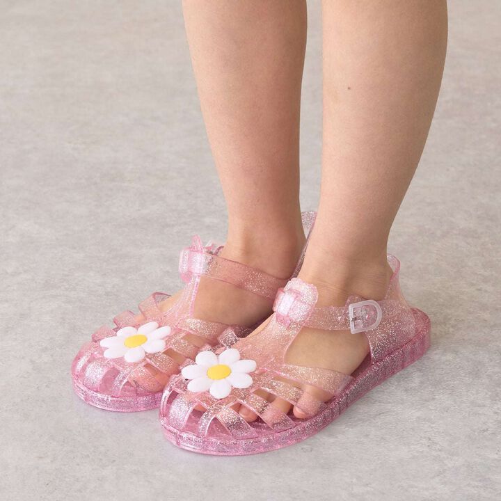 透明閃光布雛菊涼鞋 [兒童服裝] [童裝] [女孩],, medium