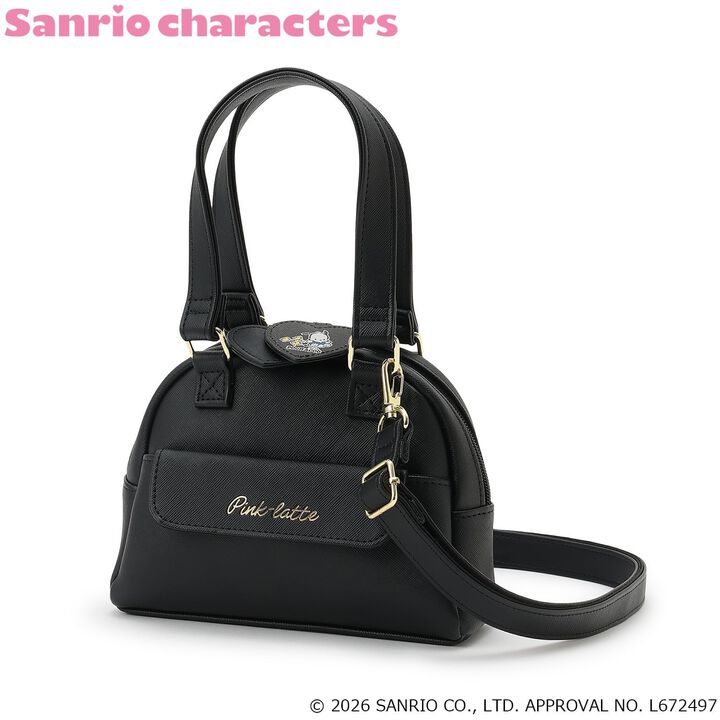 [Sanrio Characters] Mini Boston Faux Leather Shoulder Bag,Off white, medium image number 13