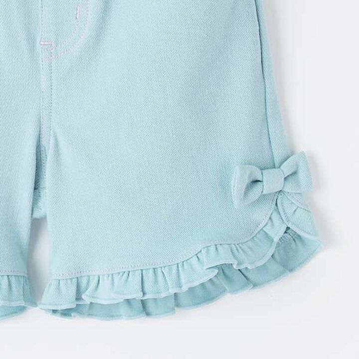 Rabbit Pocket Frill Half Pants,Light blue, medium image number 6