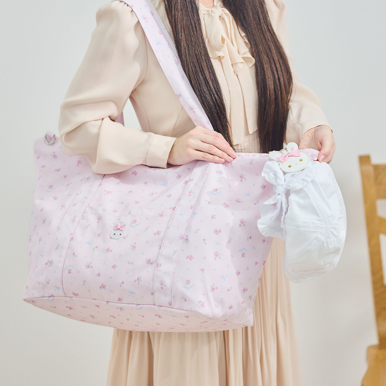 [Mezzo Piano Adults] Carry-On Tote Bag,Light pink, large image number 1