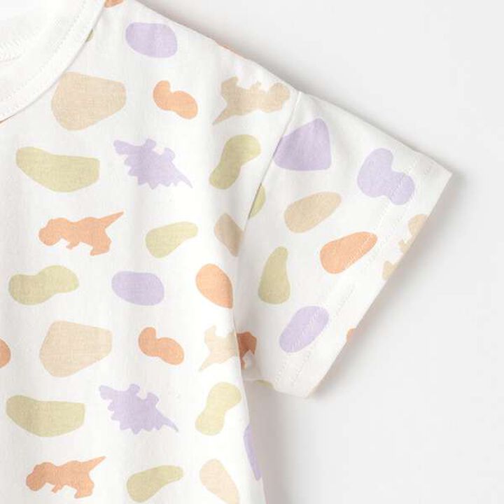 [GOOD PRICE Cool Sensation] All-Over Pattern Short Sleeve T-Shirt,Beige, medium image number 11