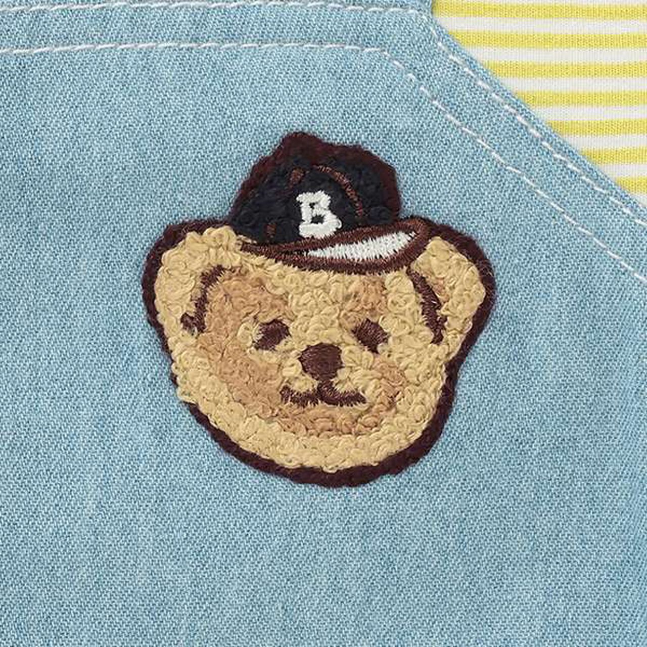 Salope-Style Short-Sleeve Coverall,Off white, large image number 4