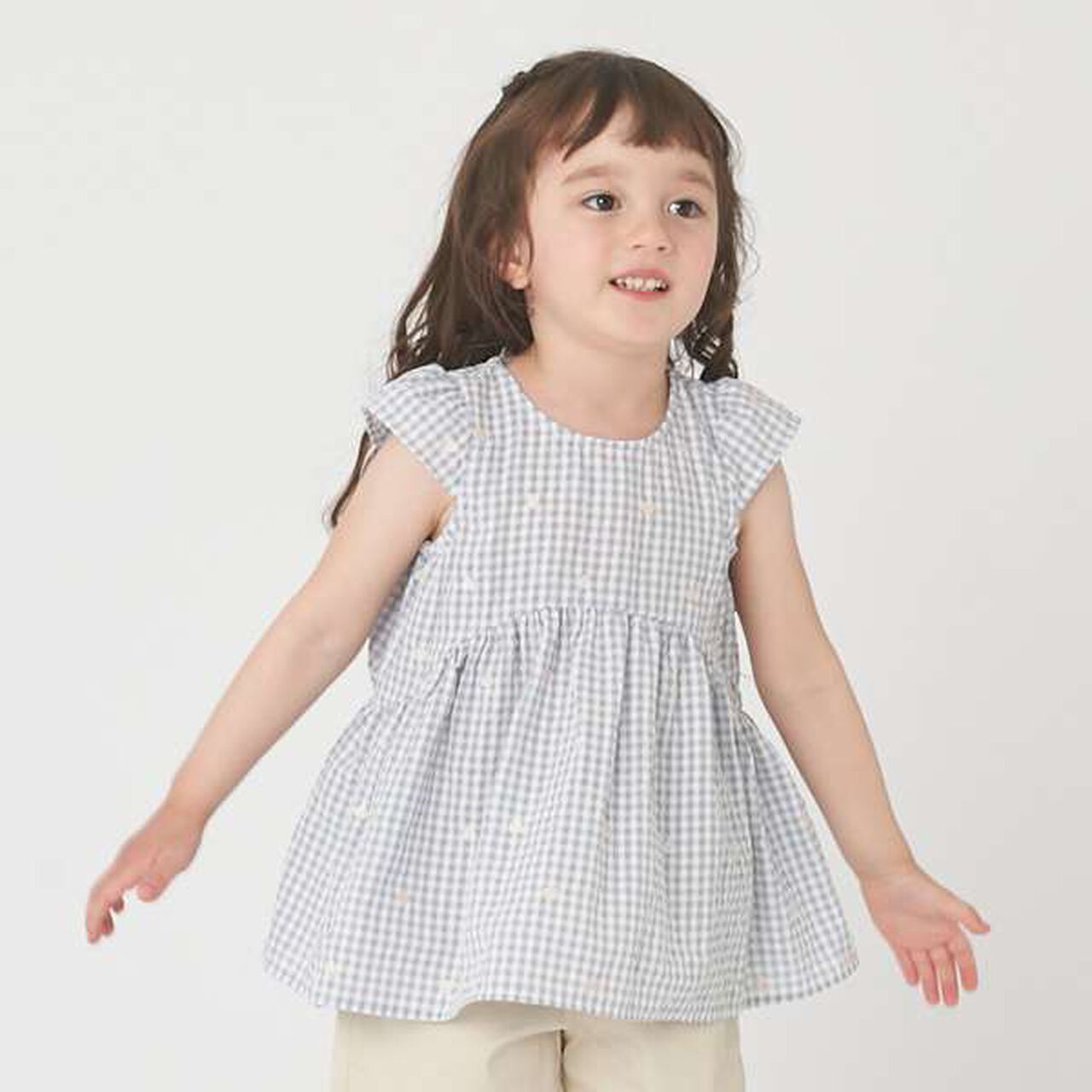 Heart Embroidered Tunic,Light gray, large image number 0