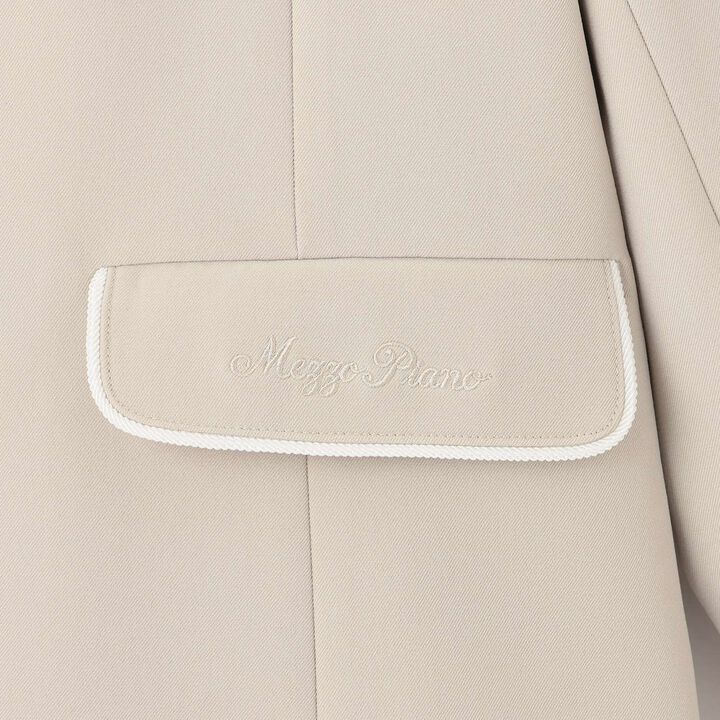 Piping Jacket,Beige, medium image number 4