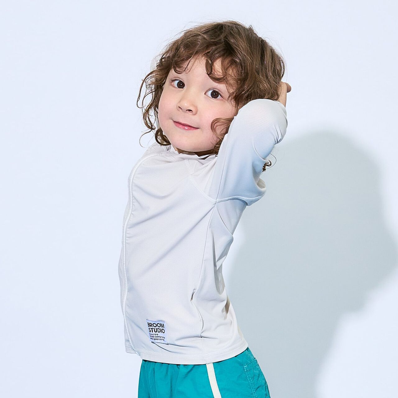 [SWIM] [UV] Full-Zip Mesh Rash Guard [Kids' Clothing] [Boys & Girls],Milky white, large image number 0