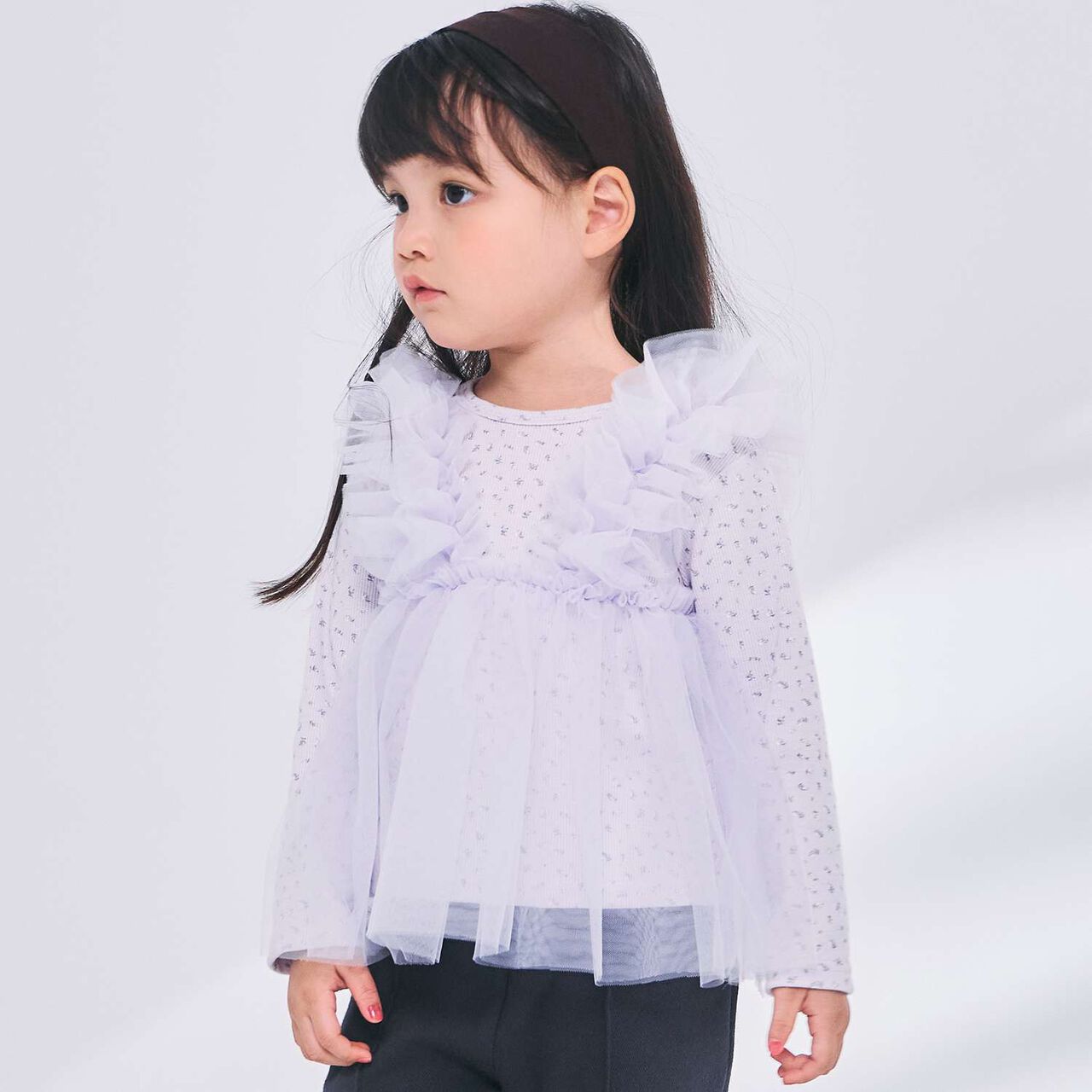 [Link] Tulle Docking Top,Lavender, large image number 0