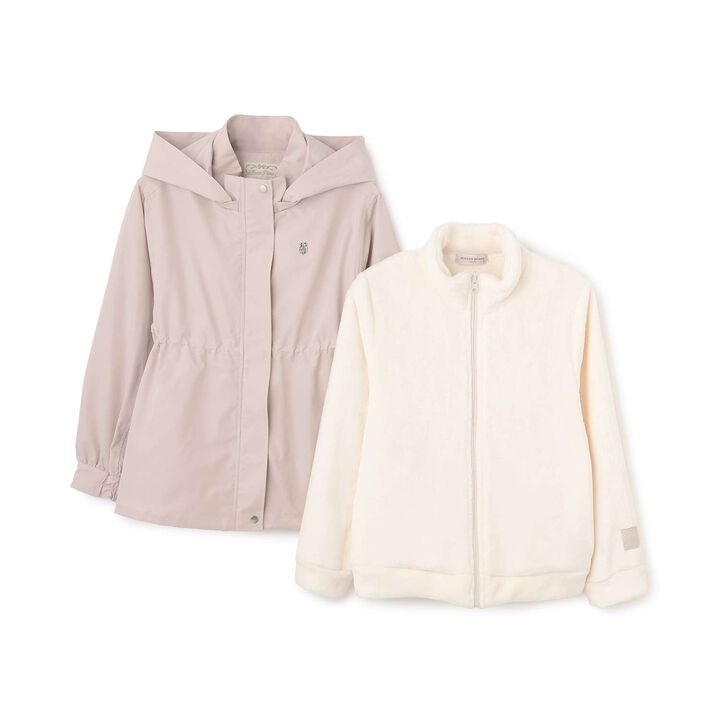 [Water Repellent] 3WAY Mountain Parka,Light beige, medium image number 11