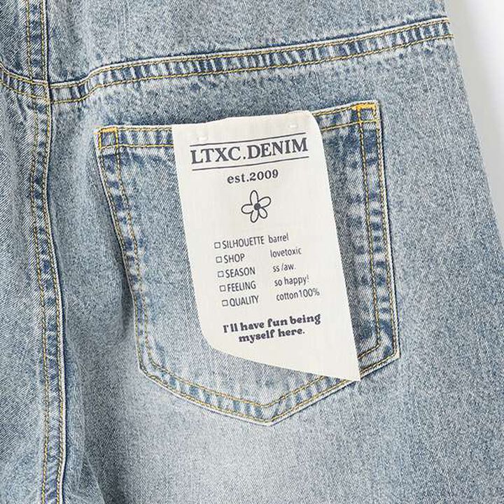 [LTXC] Cool Touch Barrel Leg Light Denim,Blue, medium image number 8