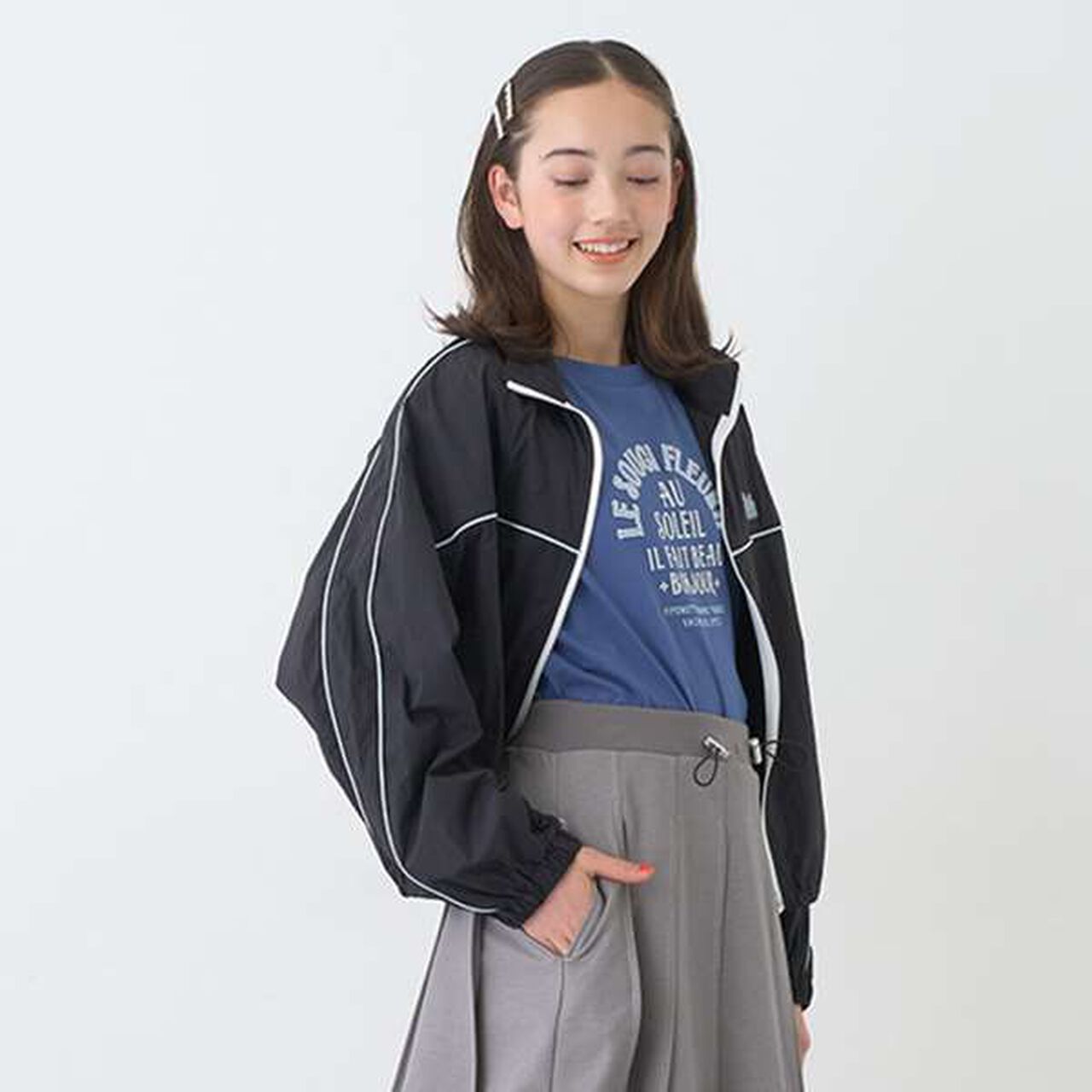 [Amphibious] Line Bomber Jacket,White, large image number 12