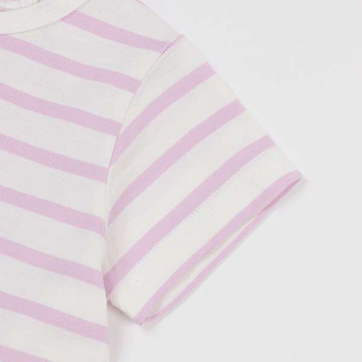 Disney Striped Appliqu&eacute; T-Shirt,Lavender, medium image number 4