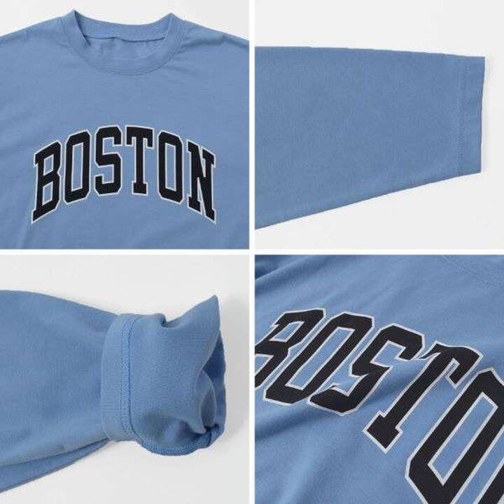 Jersey Logo Print Long-Sleeve T-Shirt,Blue, medium image number 6