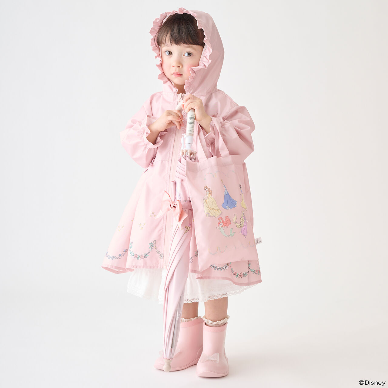 [Disney] Raincoat,Light pink, large image number 5