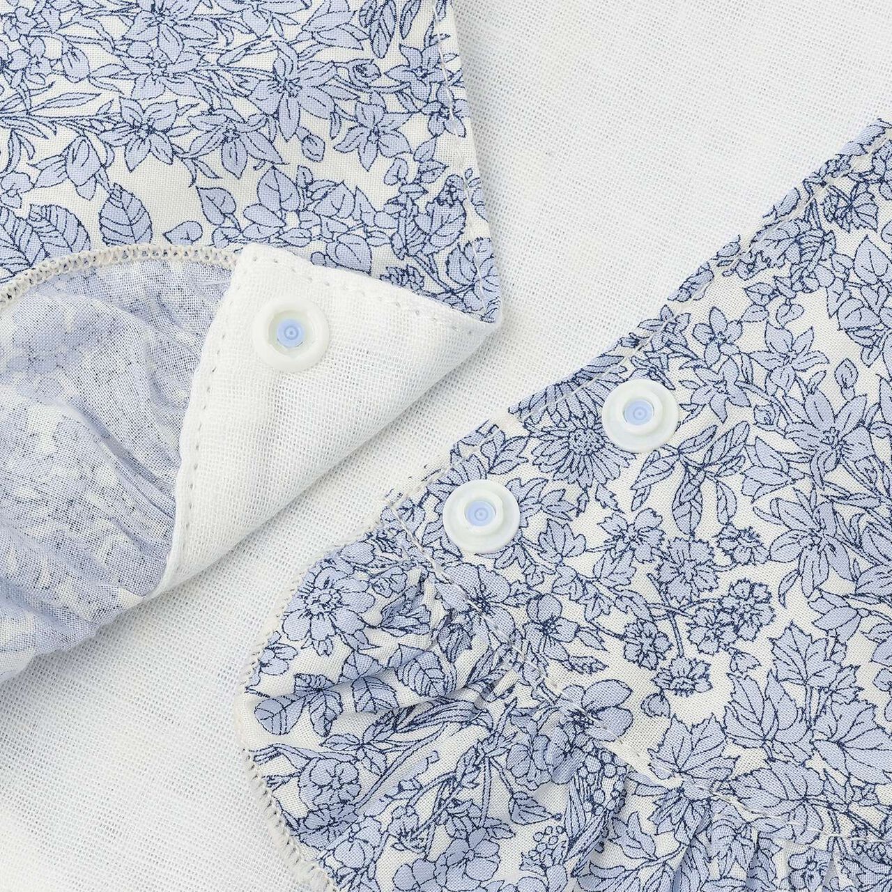 Small Floral Bib & Bloomers Set [Made in Japan],Pink, large image number 2