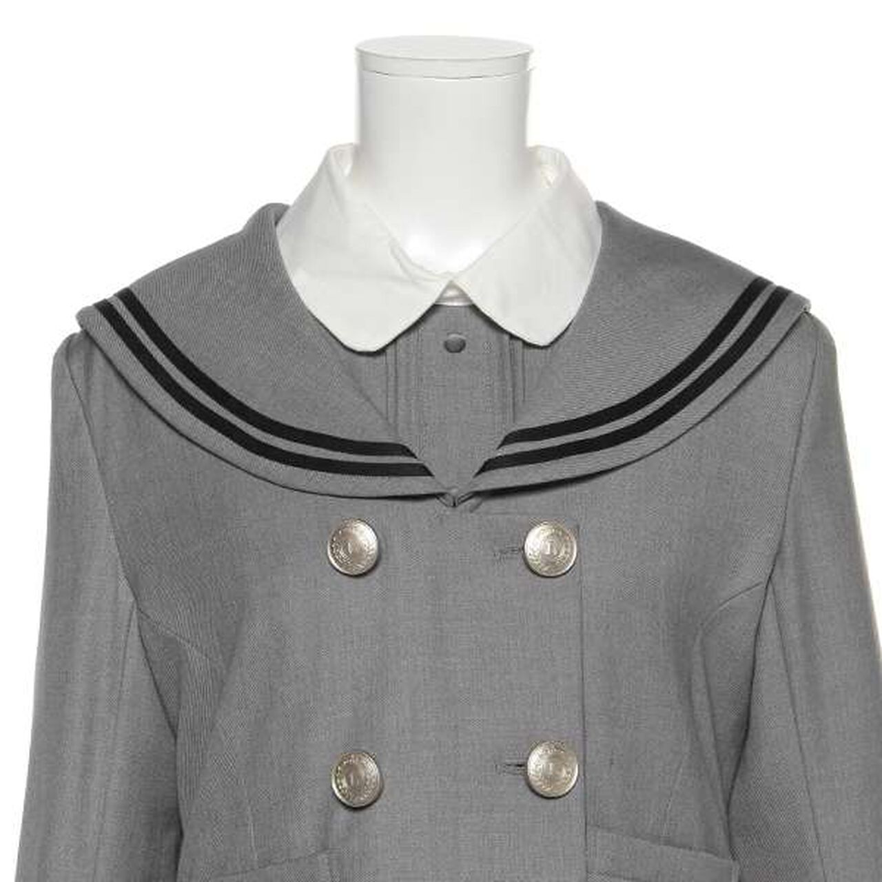 Double Sailor Jacket,Gray, large image number 4