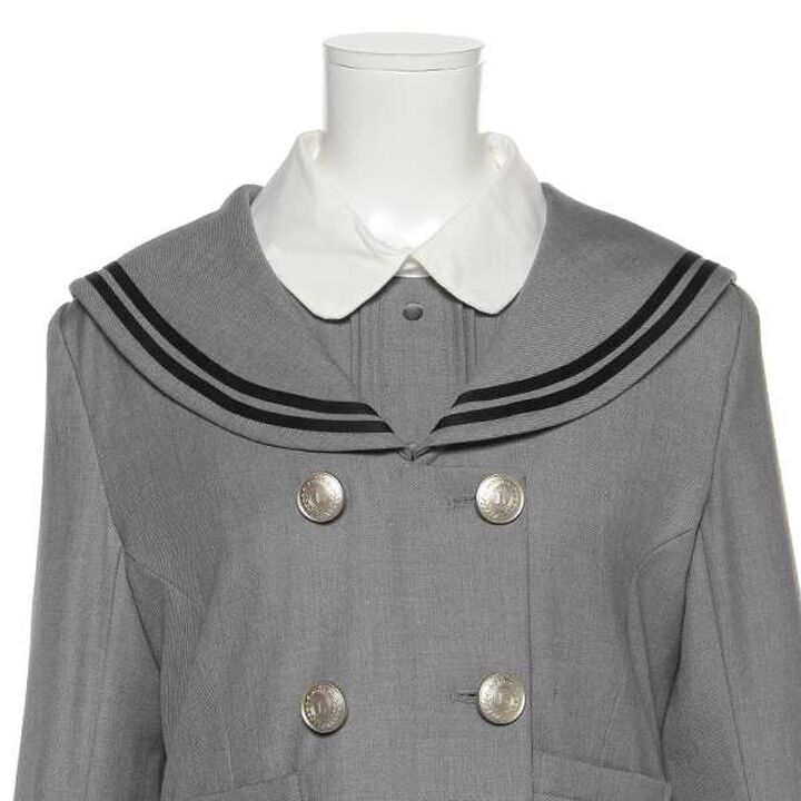 Double Sailor Jacket,Gray, medium image number 4