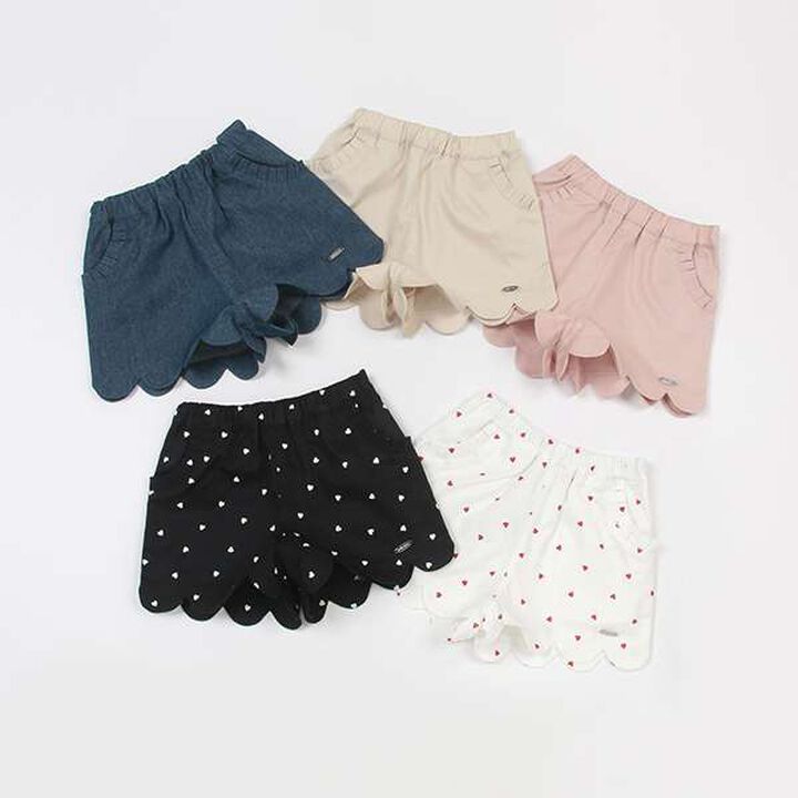 [Link] Scalloped Short Pants (Kids),Navy, medium image number 9