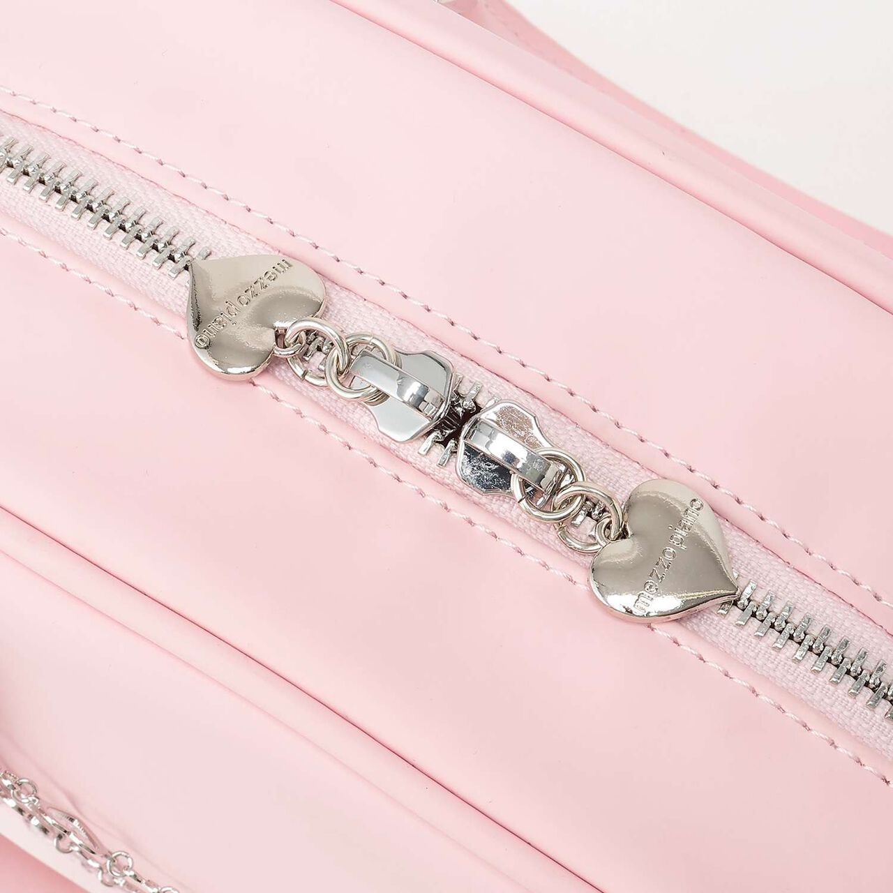 Rhinestone Logo 2 Way Shoulder Bag,White, large image number 5