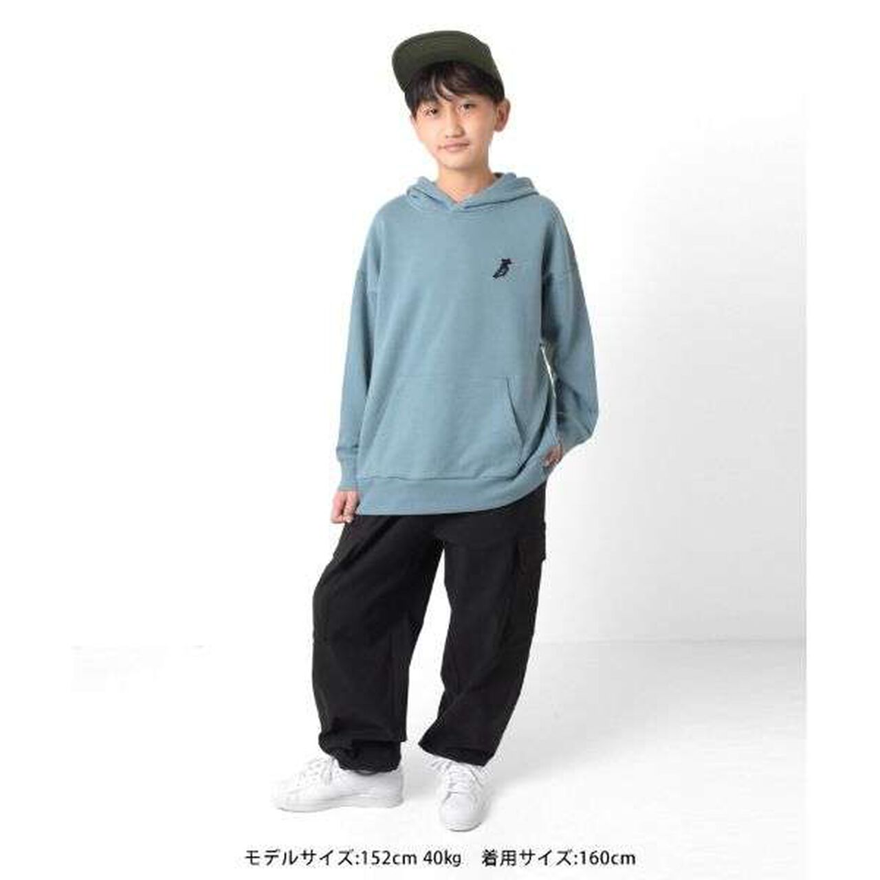 Fleece Skater Embroidery Big Parka,Milky white, large image number 13