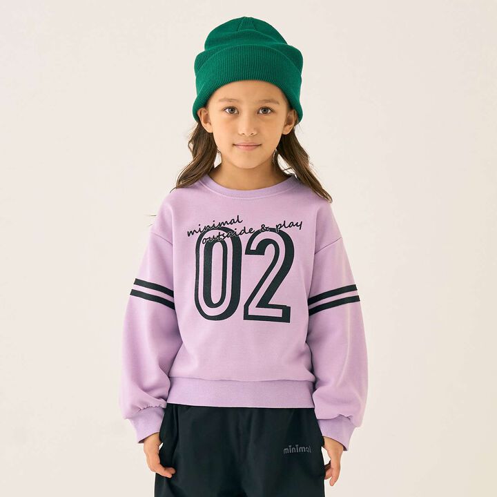 Assorted Flock Print Fleece Pullover,Lavender, medium image number 0