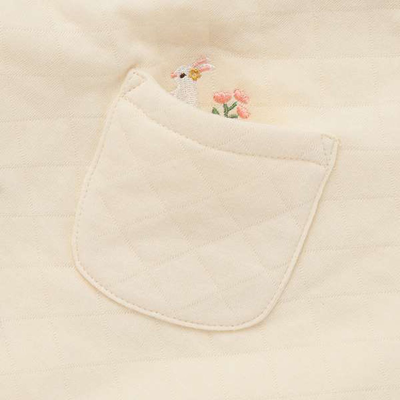 Animal Embroidery Quilt Cape,Ivory, large image number 6