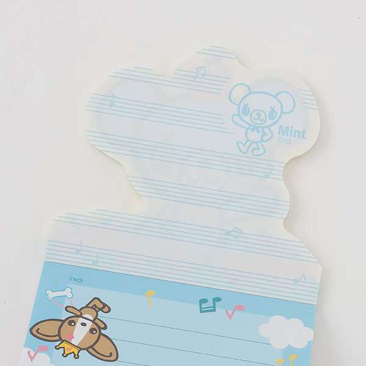 [Made in Japan] Mint-kun Die-Cut Memo Pad,Sax blue, medium image number 2