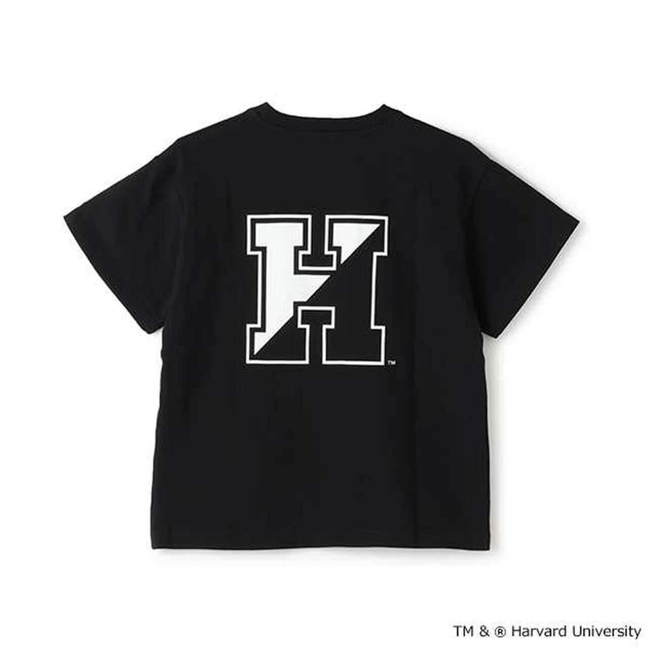 [SKIT0LY][Cool Touch] High Cool Cotton Harvard University Short Sleeve T-Shirt,Black, large image number 2