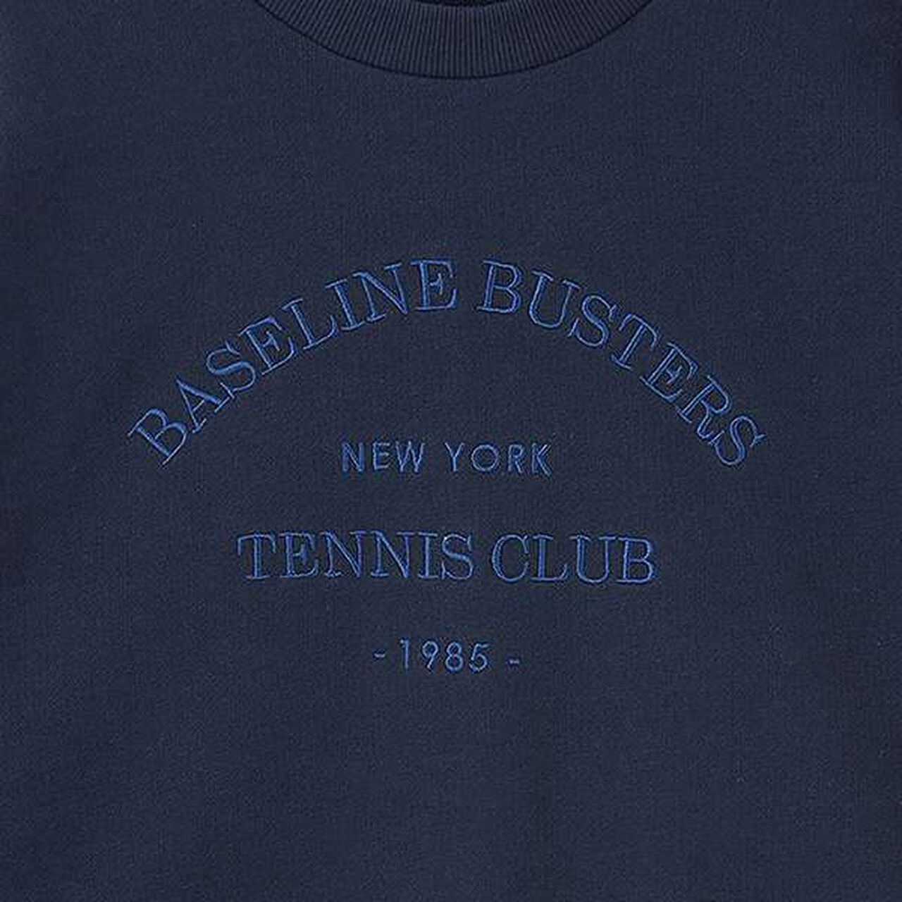 [Matching with Dad]  Big Logo Sweatshirt,Deep green, large image number 4