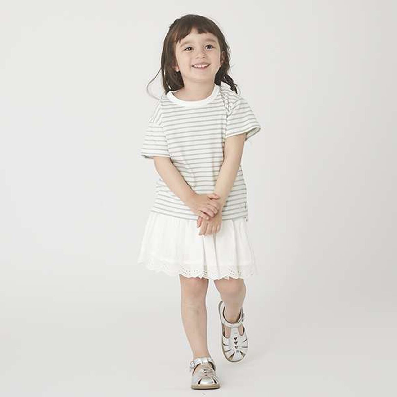 Cool Touch Stripes T-Shirt,Light green, large image number 1