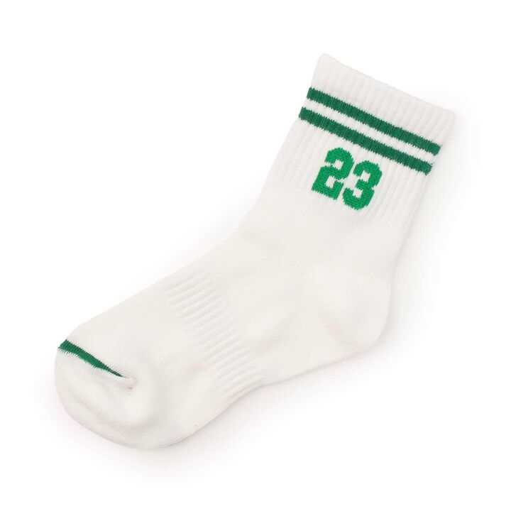 Number Crew Socks,Green, medium image number 1
