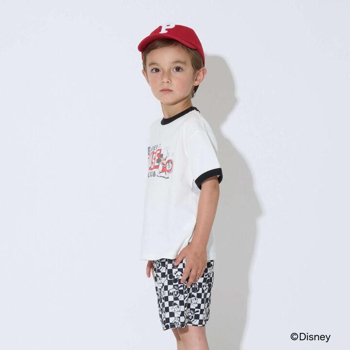 [Disney] [Comfortable Jersey] Assorted Print Ringer T-Shirt,Charcoal gray, medium image number 9