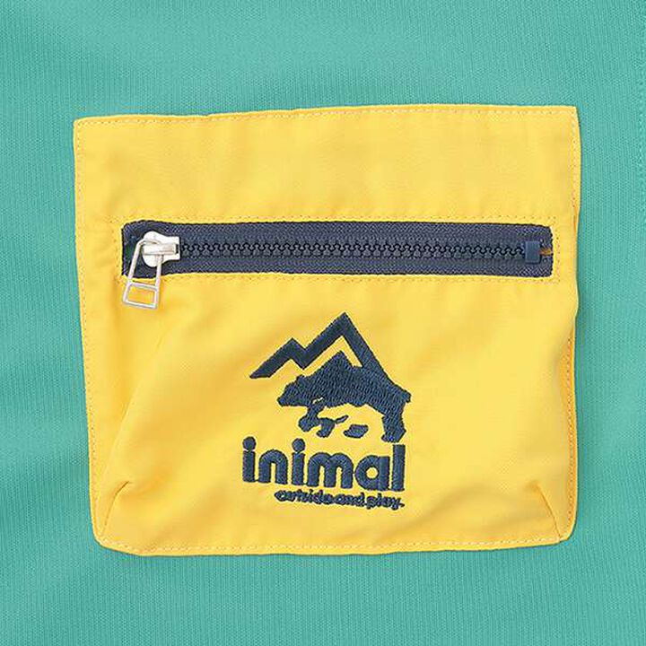 Water-Repellent Ponte Color-Blocked Pocket Big T-Shirt,White, medium image number 13